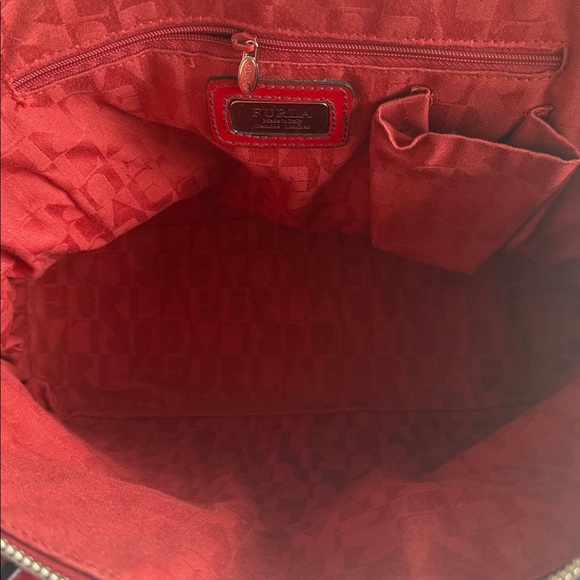 Furla 🇮🇹Red Patent Leather Handbag - Picture 8 of 16